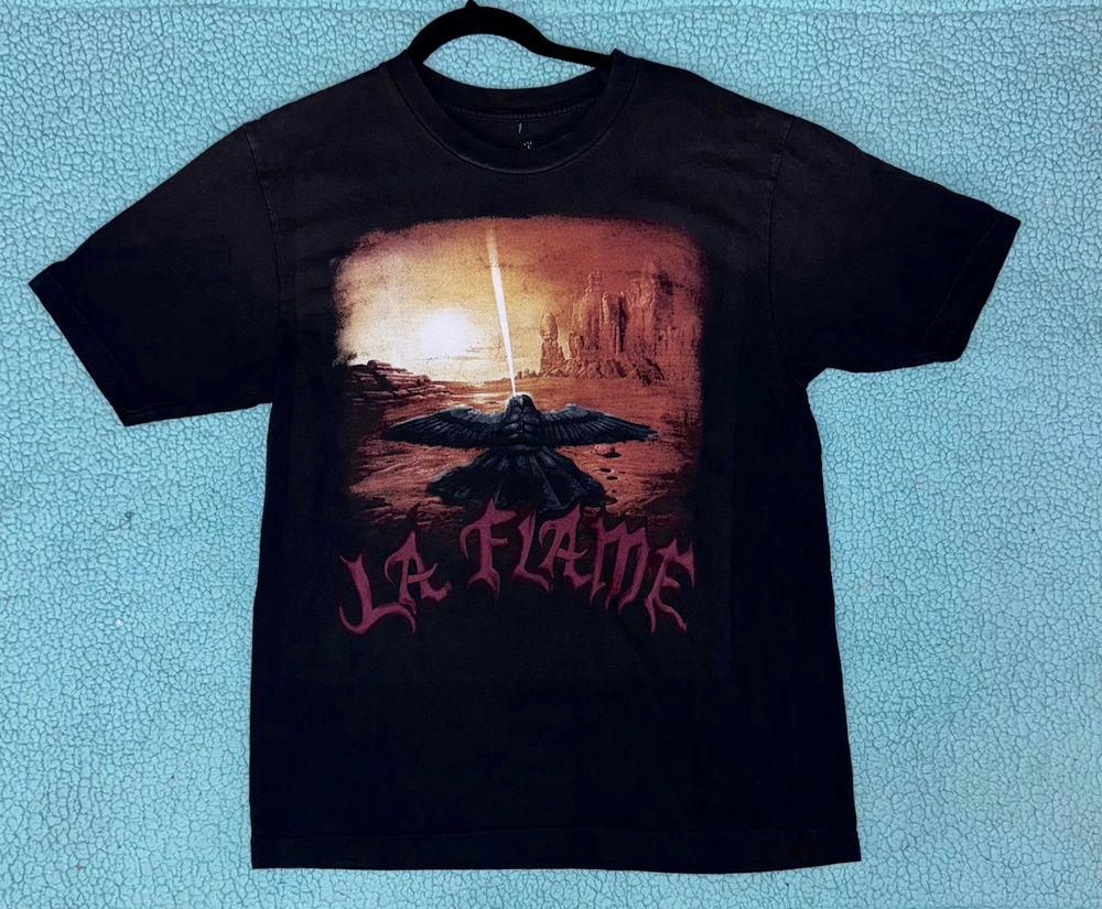 Travis Scott Cactus Jack Coachella La Flame Tee Size Medium